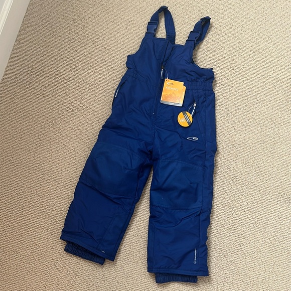 NWT C9 Champion Snow Bib Pants Kids 3T Navy Insulated Front Zip Warm Winter - Picture 1 of 6